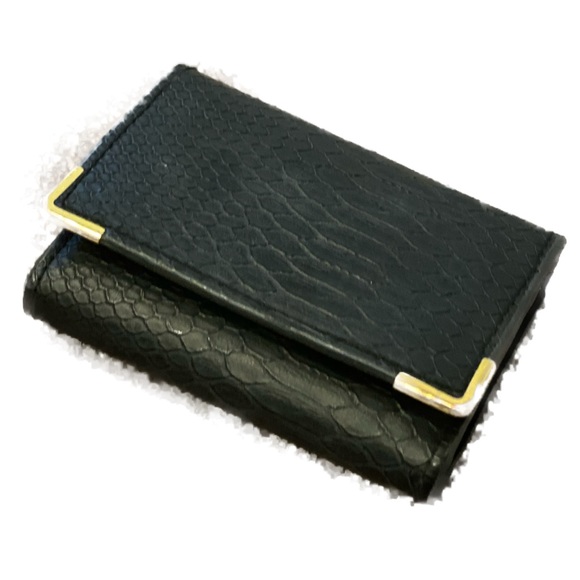H&M Handbags - H&M Card Faux Leather Snakeskin Wallet